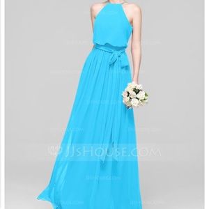 A-Line/Princess Scoop Neck Floor length chiffon